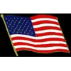 USA FLAG UNITED STATES FLAG WAVING LARGE DX PIN